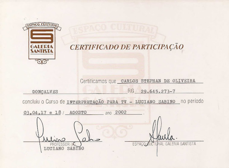 HISTÓRICO DO PROFESSOR STEPHAN