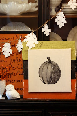 Fall Craft: Plaster of Paris Gourds, Leaves, and Pumpkins