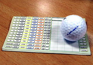 rarjeta de golf