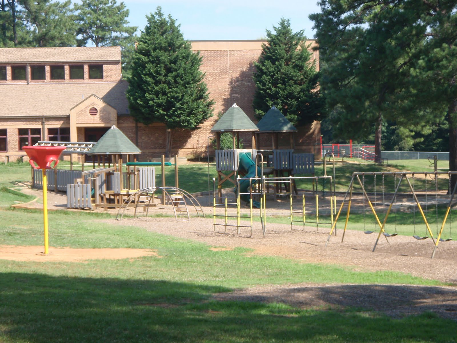 Empty school playground
