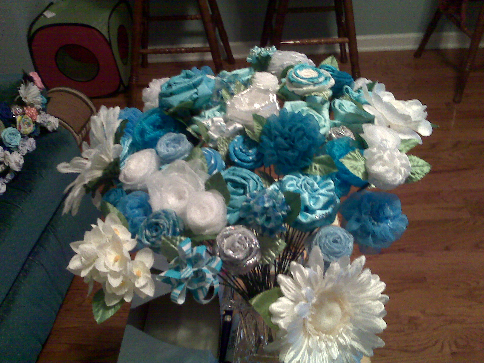 The Cat's Calligraphy Some Bow Bouquets from Crystal's wedding