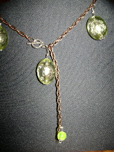 collana ovali verdi argento