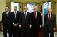 Presidential lunceon obama clinton bush carter
