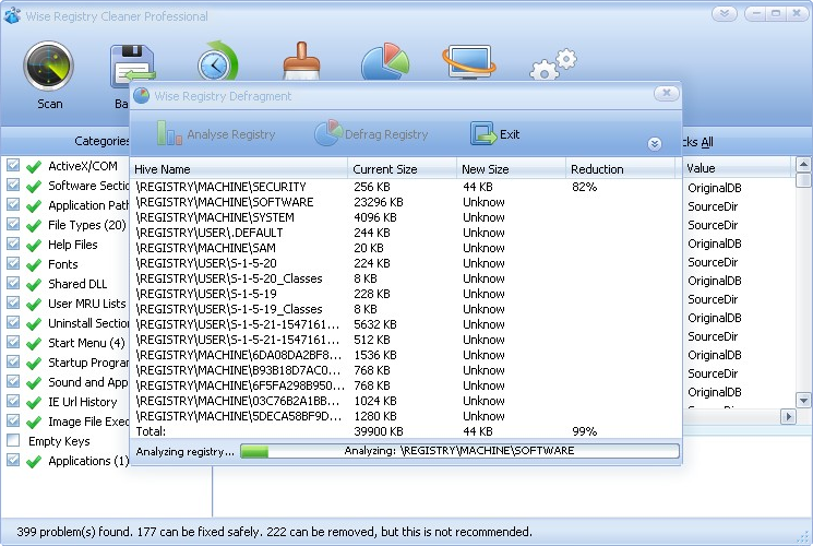 Wise registry cleaner professional 5.73