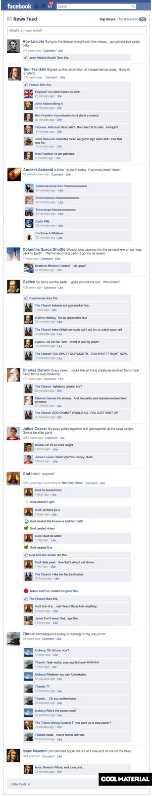 funny facebook updates. Pretty funny!