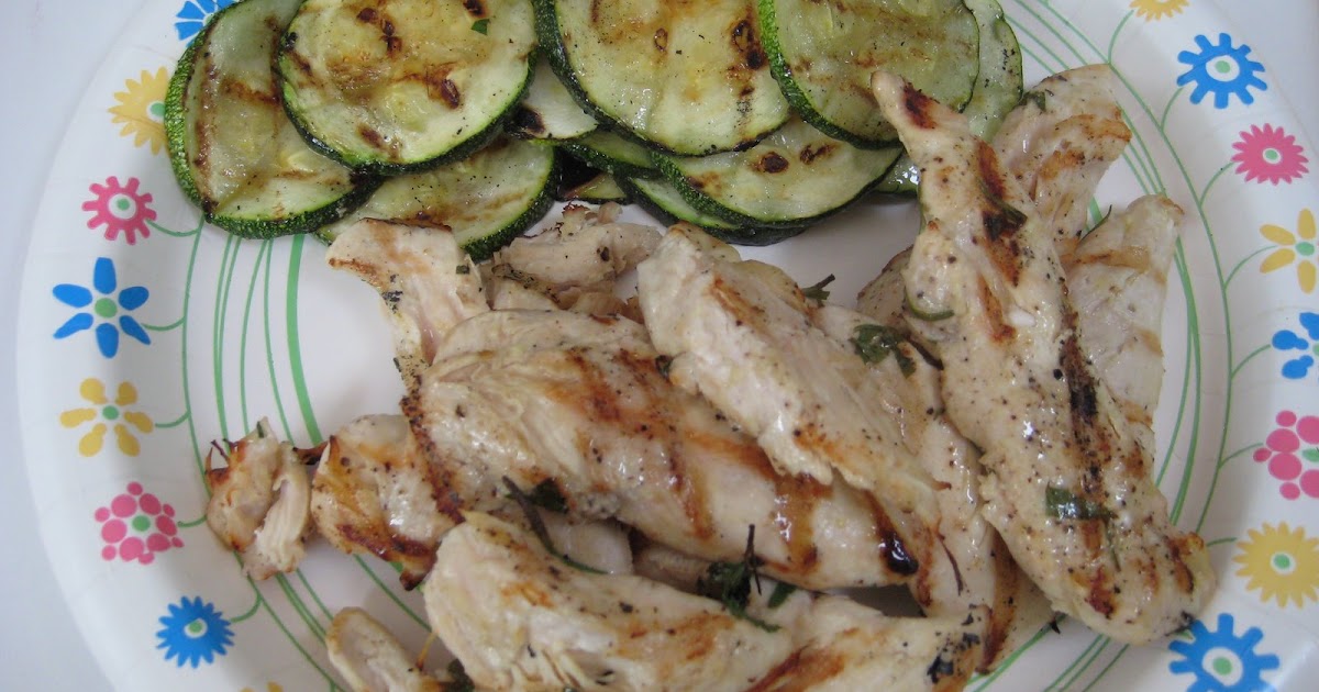"So what are you making for dinner?" Grilled Chicken and Zucchini