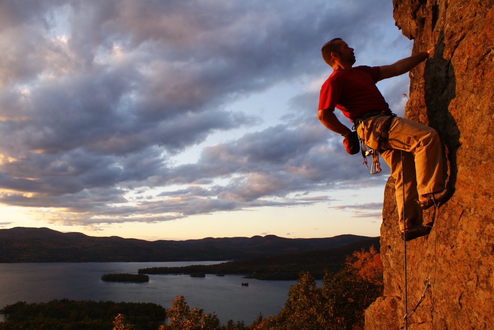 Alan Wechsler Climbing at Shelving Rock The Adirondack Almanack