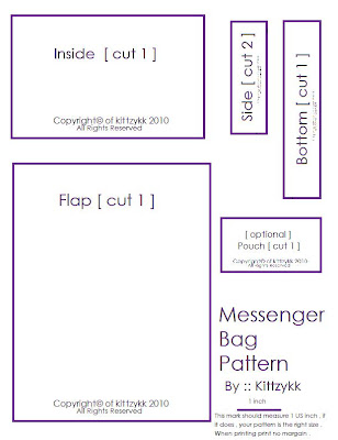 Classic Messenger Bag Pattern by Jen Giddens