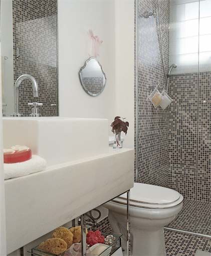 Tudo Fácil e Rápido Banheiros simples e lindos -> Decoracao De Banheiro Pequeno Cinza Tudo Fácil e Rápido Banheiros simples e lindos -> Decoracao De Banheiro Pequeno Cinza
