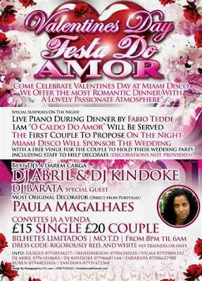 Miami Disco, Londons Festa do Amor supported by http://www.zouklambada.com
