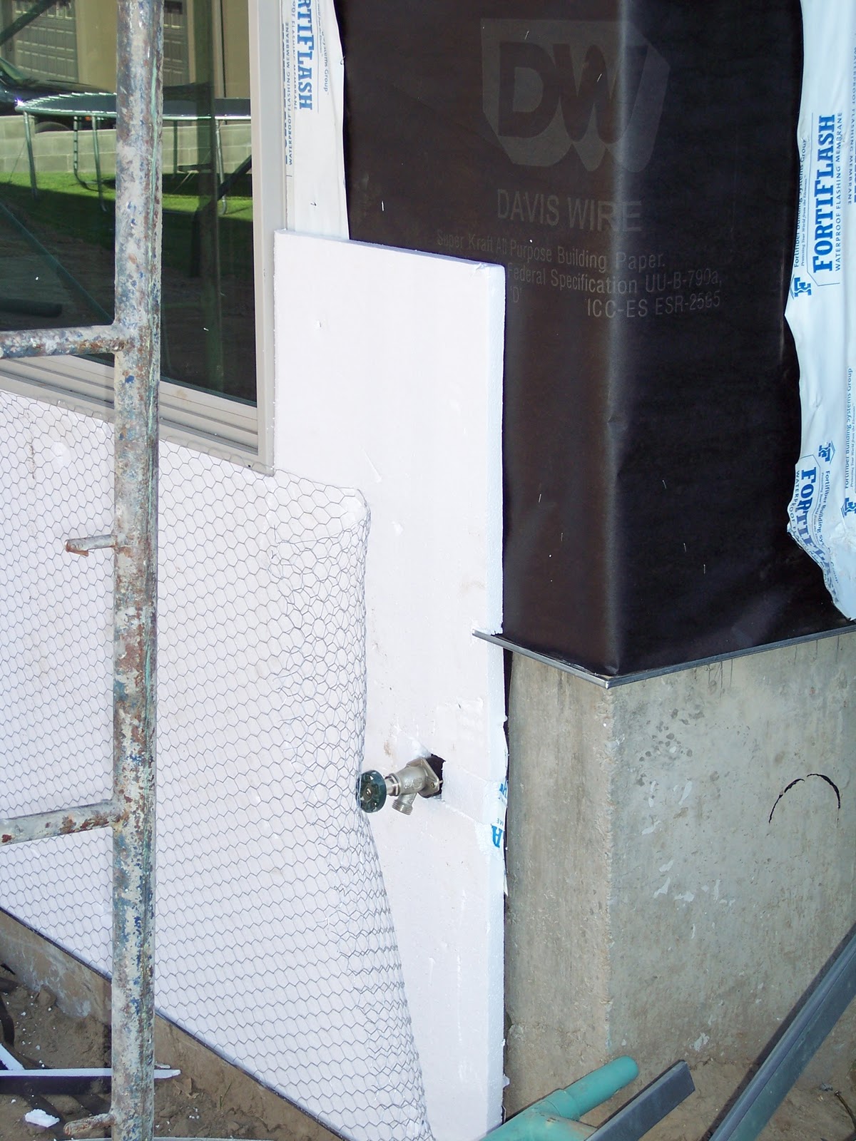 Building a Home Preparing to Stucco Exterior