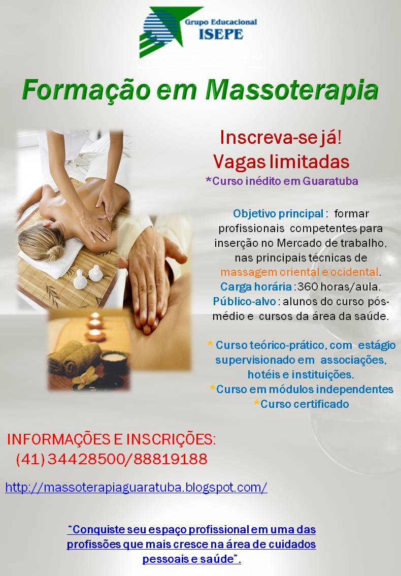 Curso de massoterapia em salvador