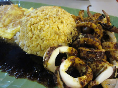plaza singapura court indonesian grilled squid riverside bbq supposed chewy overcooked thick really very