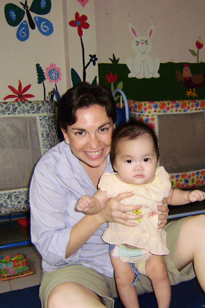 One of the babies at the orphanage
