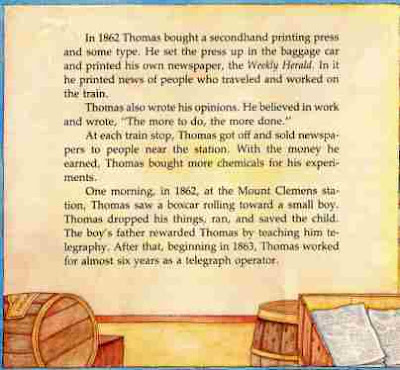sample page 2 from A Picture Book of Thomas Alva Edison by David Adler sample page 2 from A Picture Book of Thomas Alva Edison by David Adler