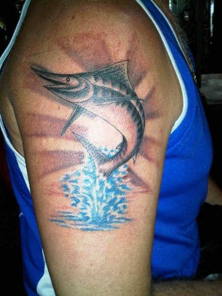 Marlin tattoo. created by Merty tattoo time 10:52 AM Marlin tattoo. created by Merty tattoo time 10:52 AM