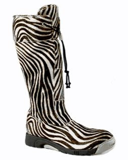 Bumper Tall Zebra Boots