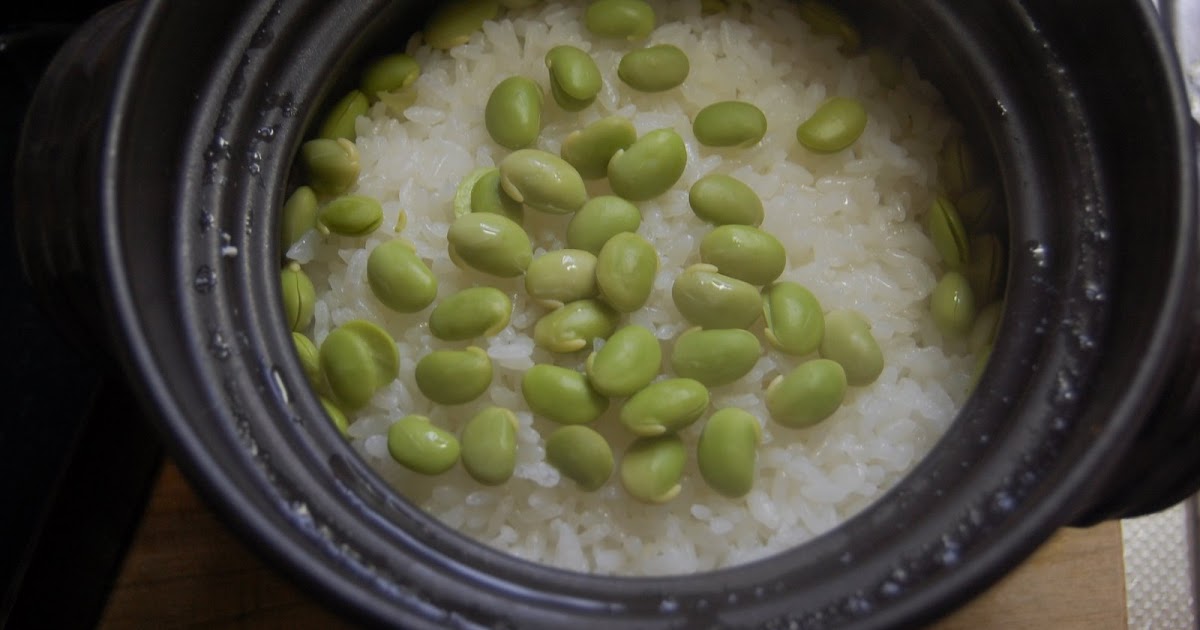 Japanese Cuisine Cooking Japanese Food at Home Edamame Gohan 枝豆ご飯