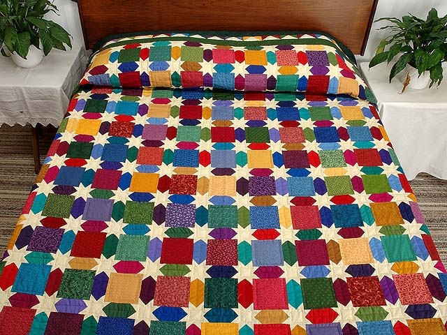 Yaratıcı eller, Kırk Yama (Patchwork )Öğreniyoruz. Yatak Örtüsü