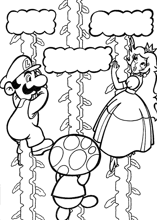 Super Mario Bros Coloring Pages for children. Posted by R3ni at 7:40 PM