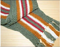 CROCHET SCARF STRIPE PATTERN Crochet Patterns Only