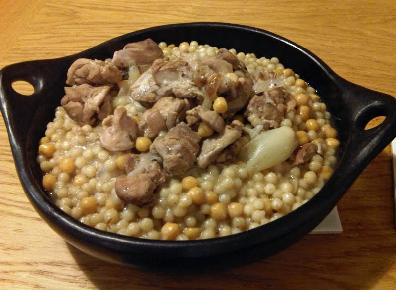 Syrian Foodie in London Moghrabieh, Couscous of the other end of the Mediterranean