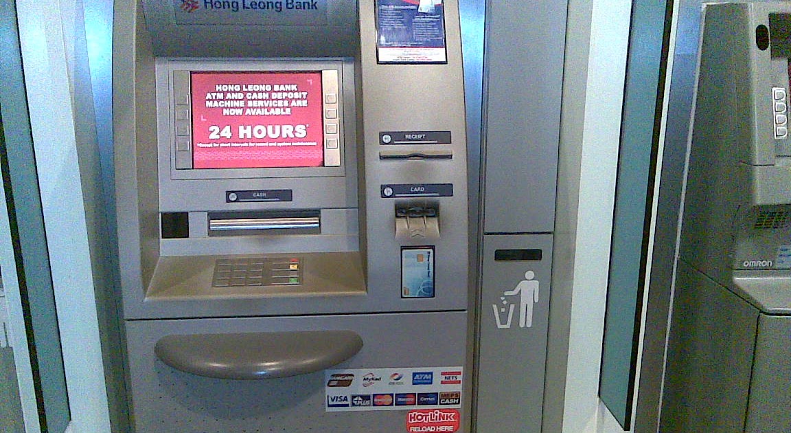 Hong Leong Bank Cash Deposit Machine
