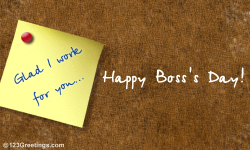 Printable Happy Boss Day Cards