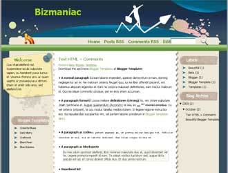 Bizmaniac Blogger Template