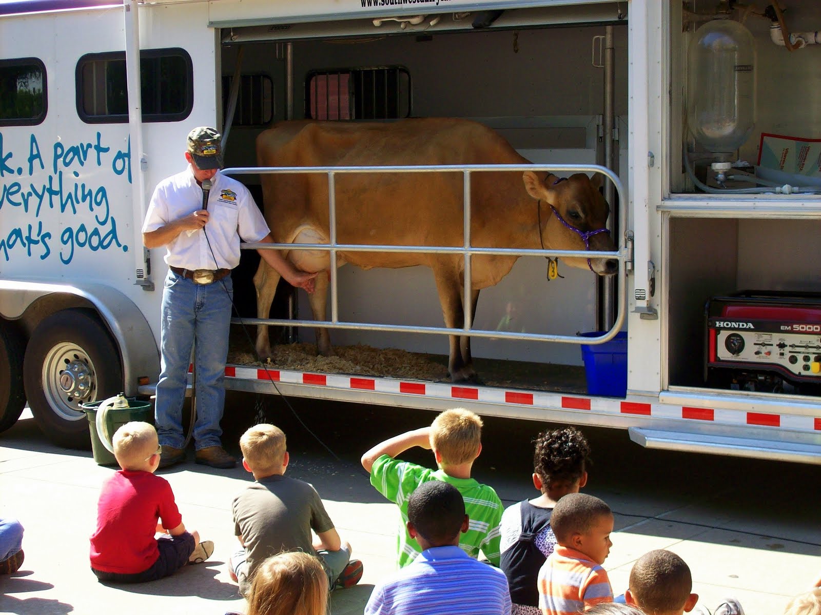 The Endres Monkeys Mobile Dairy Classroom (Rowlett Public Library)