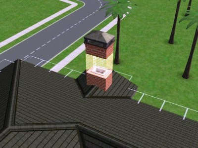 Exclua as partes da chaminé com a 'Ferramenta Martelo'