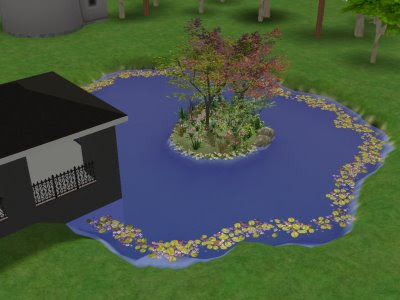 Criar uma pequena 'ilha' no lago da sua casa é uma idéia fantastica! E que já vou construir em meu novo lote!