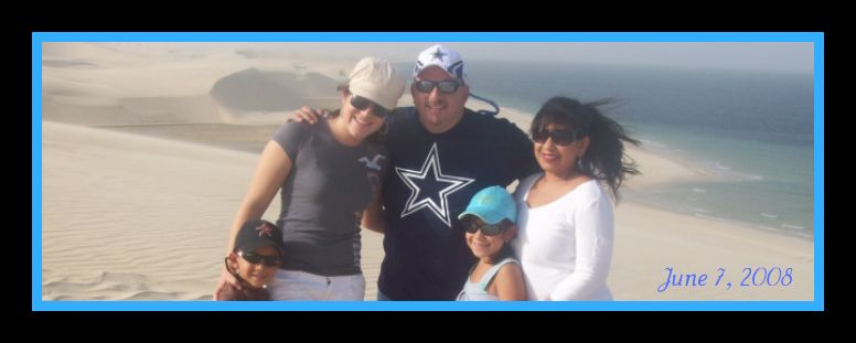 Nicholas, Sarah, Rolando, Gabrielle and Lucy in the Arabian Desert