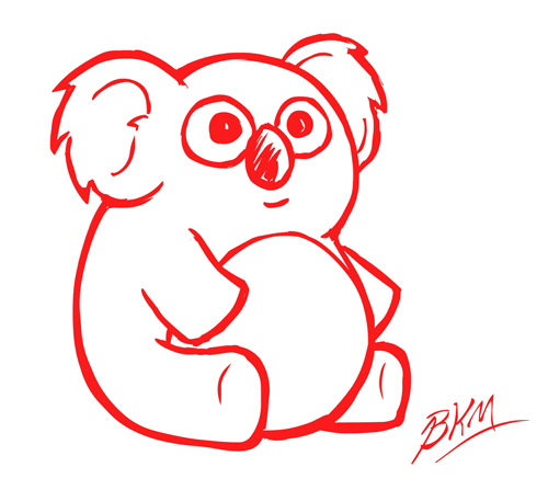 koala doodle