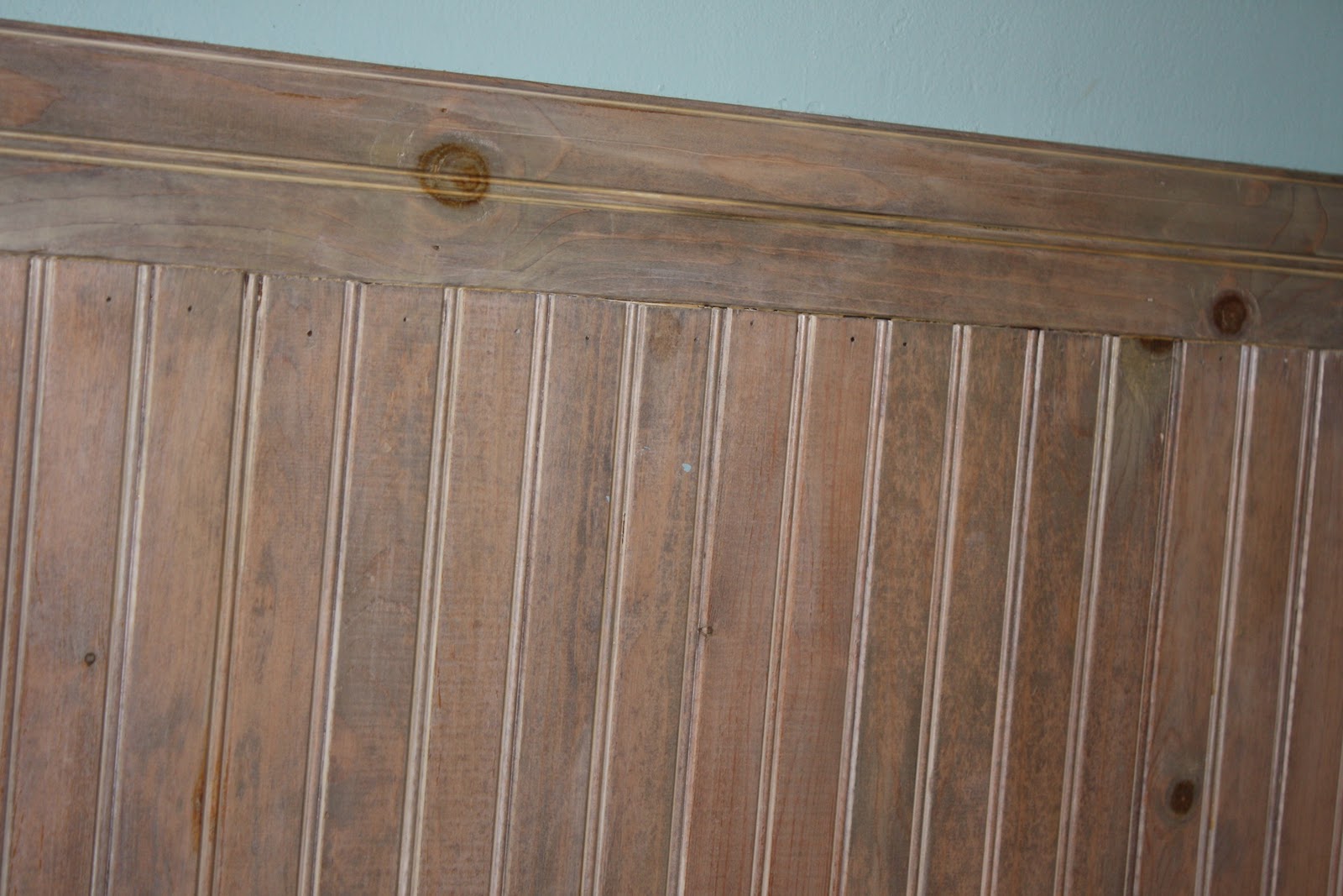 Painting particle board kitchen cabinets Bathrooms with Wood Wainscoting