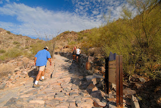 Starting up the trail to Piestewa Peak Starting up the trail to Piestewa Peak