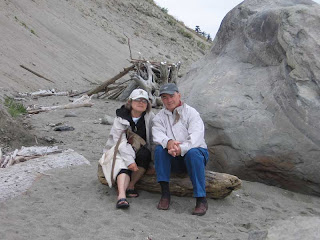 Mom and Dad on the Smugglers Cove beach Mom and Dad on the Smugglers Cove beach