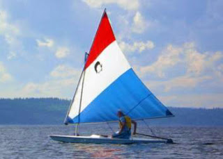 Not my AMF Alcort Minifish sailboat, just one I found on the Internet that looks exactly like mine Not my AMF Alcort Minifish sailboat, just one I found on the Internet that looks exactly like mine