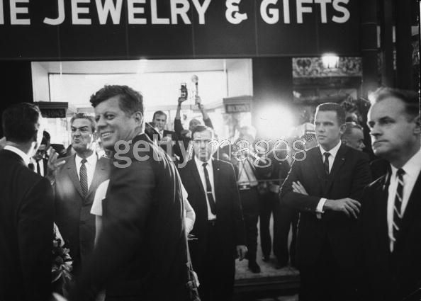 11/21/63, Fort Worth: agents Ready and Pontius (folded arms)