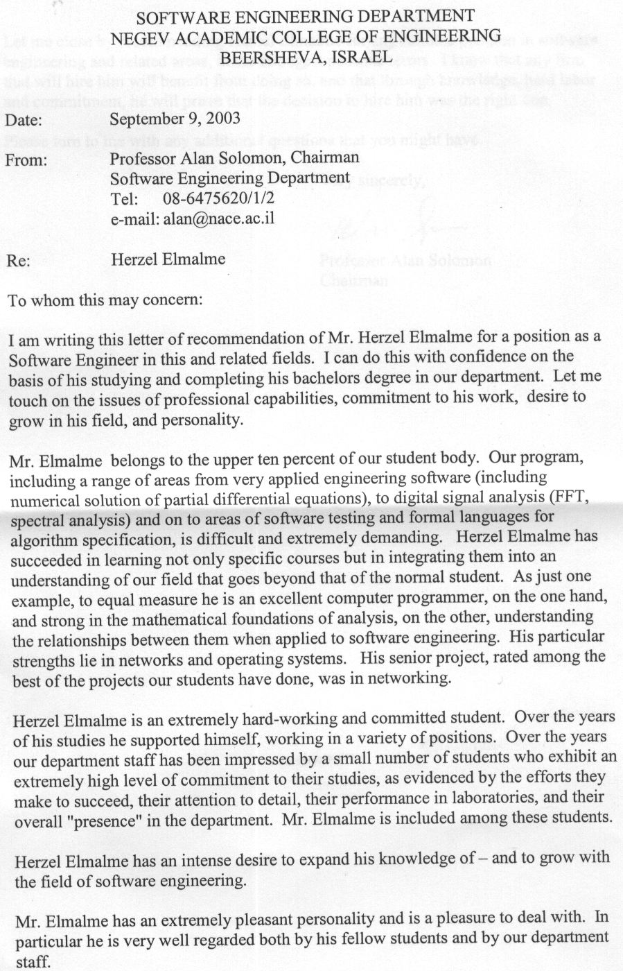 sap abap development letter of reference software engineering recommendation letter