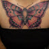 Skull Butterfly Tattoo for Chest Piece