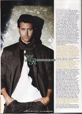 Hrithik Roshan, actor, CineBlitz Magazin