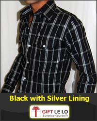 Black with Silver Lining