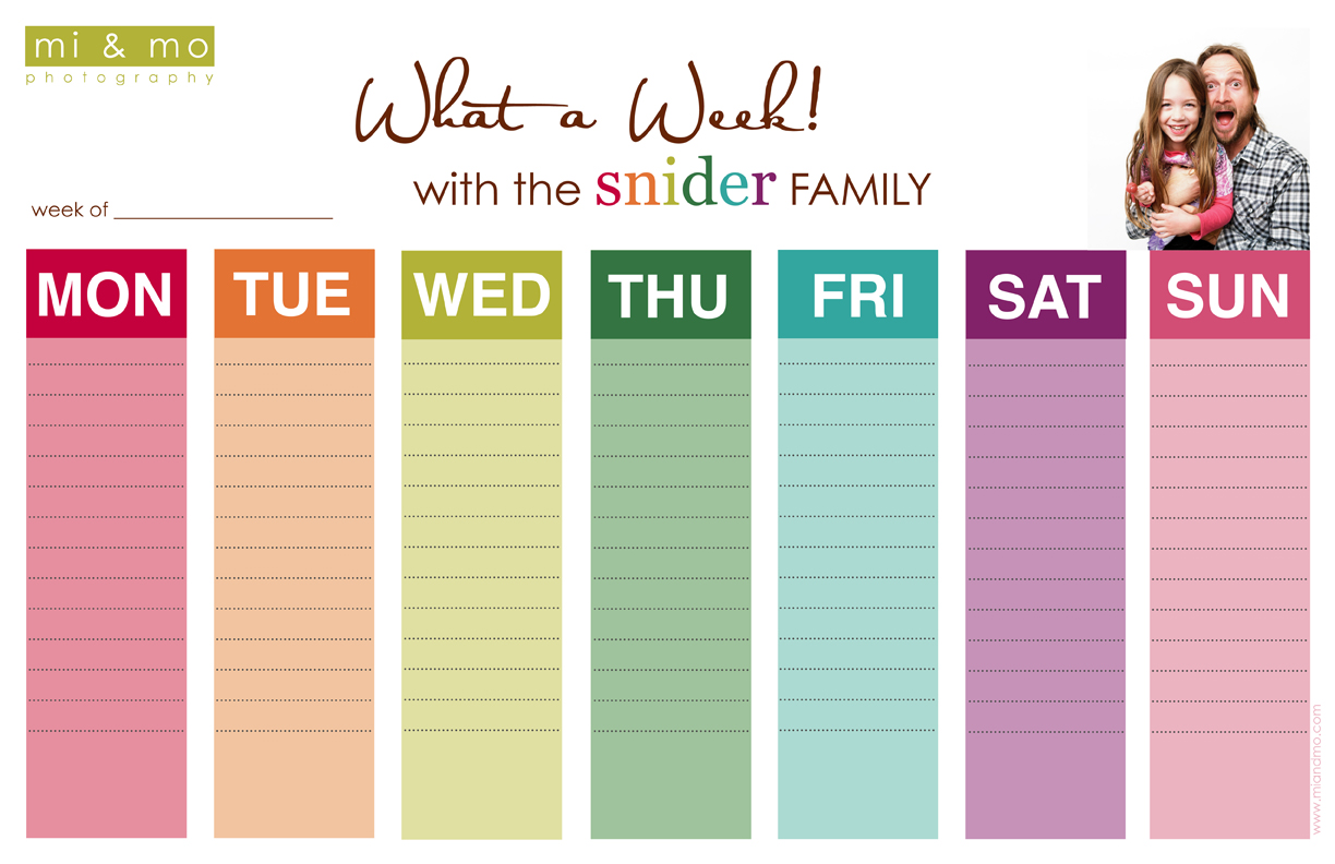 weekley calendar