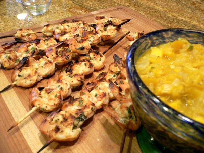 Grilled Jumbo Shrimp - Weekend at the Cottage