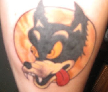 Grateful Dead Tattoos: GD Tattoo #23 The Wolf Grateful Dead Tattoos: GD Tattoo #23 The Wolf