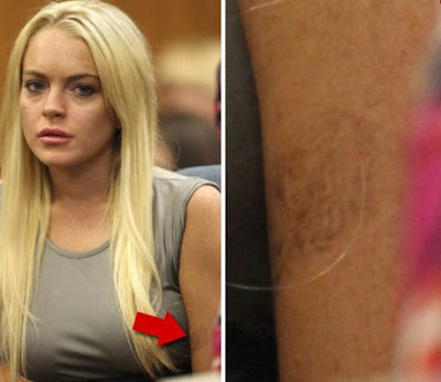 Lindsay Lohan's Little girl tattoo (Photo). Lindsay Lohan has an unfinished Lindsay Lohan's Little girl tattoo (Photo). Lindsay Lohan has an unfinished