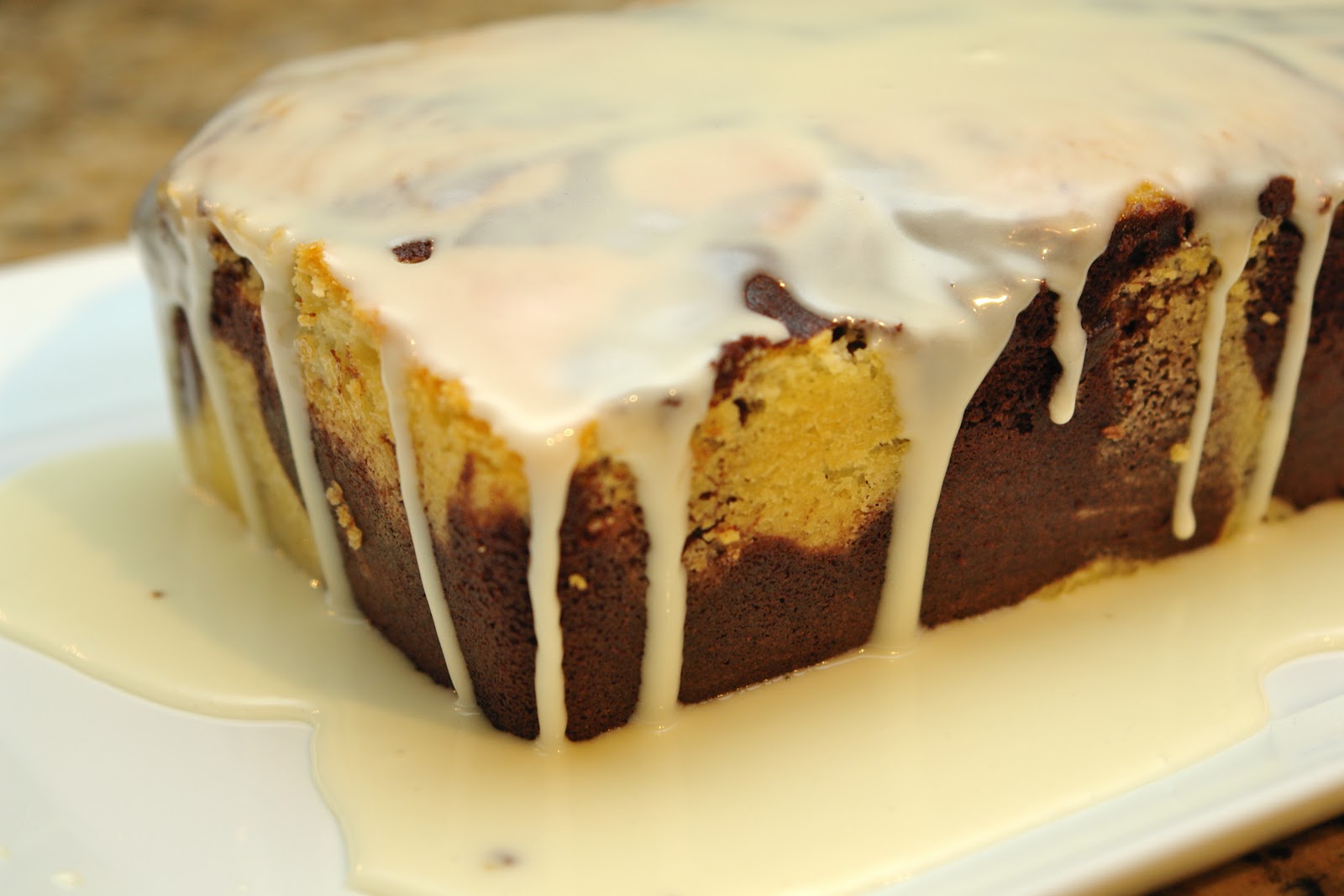 booturtle's show and tell Baking Martha's Marble Cake with White