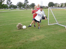 It's me playing soccer with some friends