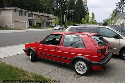 MK2 GOLF GTI red MK2 GOLF GTI